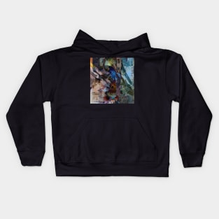 Glitch effect art Kids Hoodie